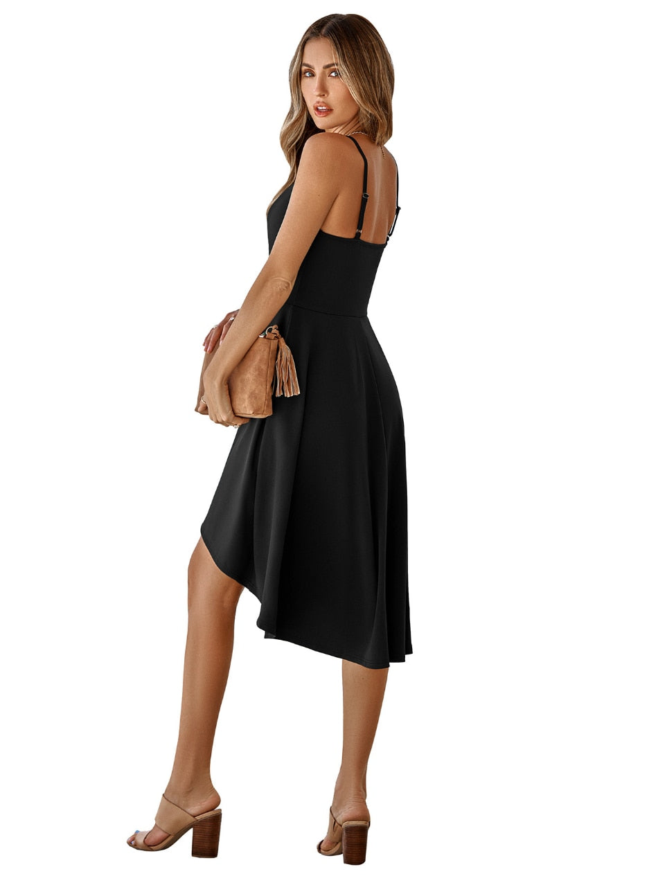 Eleganza Sling Midi Dresses