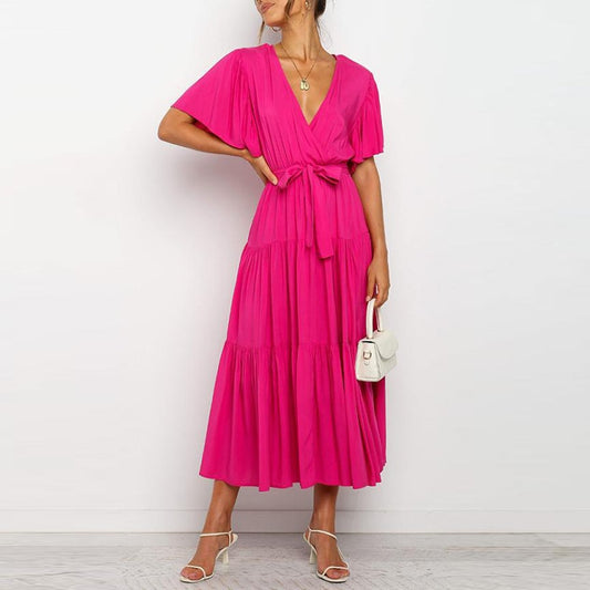 Sunlit Serenade Casual Chic Maxi Dress